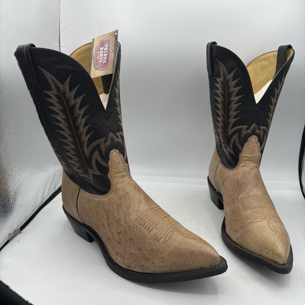 Nocona Boots Mens Size 11 EEE Ostrich Leather‎ Western Cowboy 7093218303
